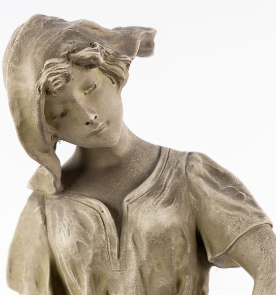 Richard-Aurili beeld-statue-sculpture-terracotta-jongedame-geiten-young-lady-coats-6